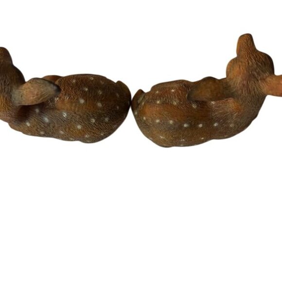 Pair Of Vintage Hand-Painted Fawn Deer Figurines - Picture 6 of 8